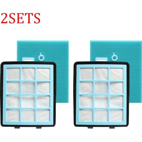 4pcs/set Sponge Cotton & HEPA Filters For Philips FC8760 FC8761 FC8764 FC8766 FC8767 Vacuum Cleaner Parts Replacement Kit