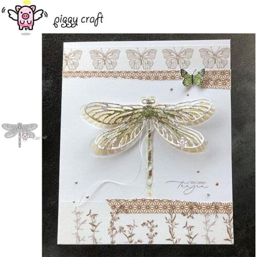 Piggy Craft metal cutting dies cut die mold 2019 New Dragonfly Scrapbook paper craft knife mould blade punch stencils dies