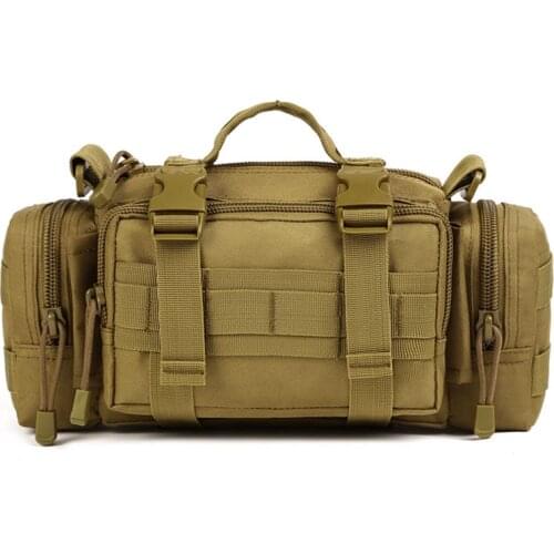 Outdoor Tactical Bag Climbing Military Army Molle Waist Bag Camping Hiking Hiking Waterproof 600D Camouflage Pouch Bag