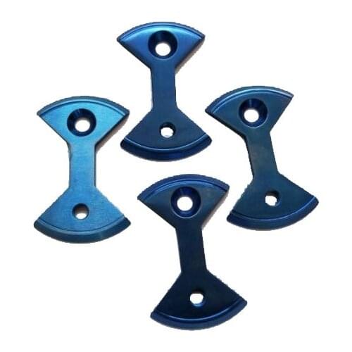 4 PCS Titanium Pedal Plate Ti Bow Tie fit SpeedPlay Zero&Light Action