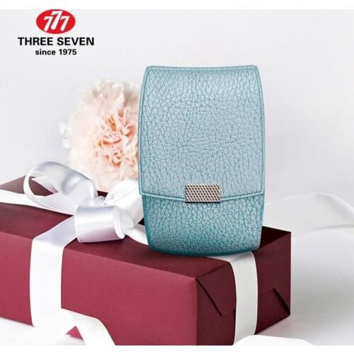 THREE SEVEN/777 Lovely Nail Clippers Kit Earpick/Nail file/ Eyebrow clip 4 in 1 Nail Art & Tools Kits Blue Style