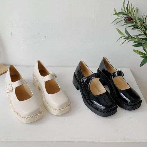 Mary Jane shoes women low heels women lolita shoes Round Toe autumn casual ladies shoes student party shoes zapatos de mujer