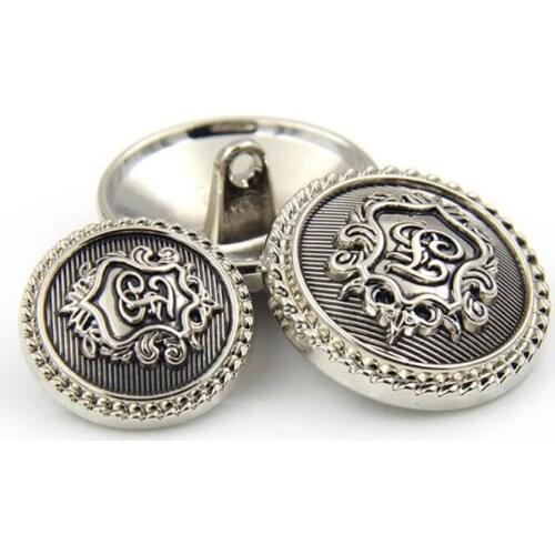 1 lot=10 pieces sewing accessories silver metal button Retro buttons jean, coat, jacket, pantsdecorative buckle