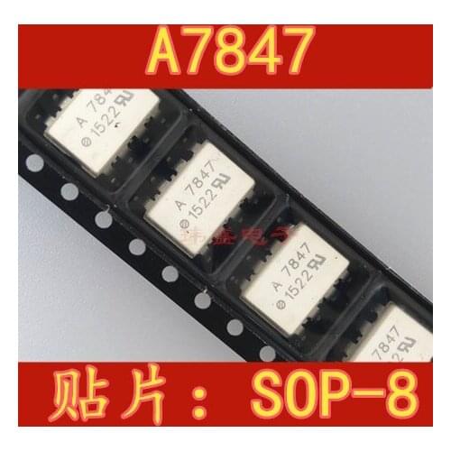 10pcs A7847 ACPL-A7847 HCPL-7847 QCPL7847 SOP-8