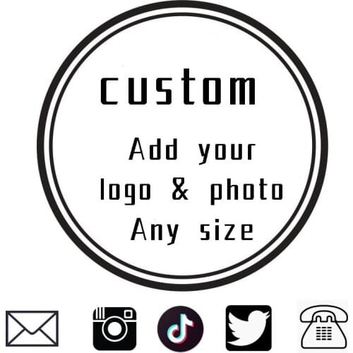 100pcs Round Square stickers custom seal logo label Design Your Own Stickers Personalized stickers big size