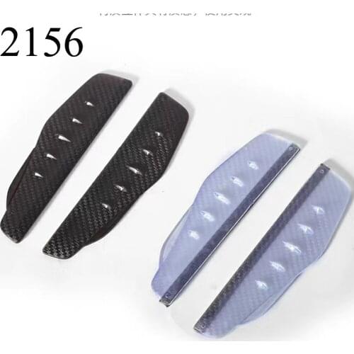 2-Piece Universal Flexible PVC Auto Parts Rearview Mirror Protector Rain Cover Car Rearview Mirror Eyebrow Rain Cover