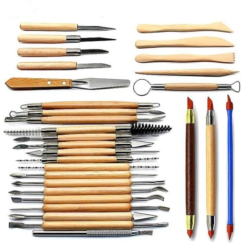 30 piece clay sculpture tools clay carving knife multi function combination set