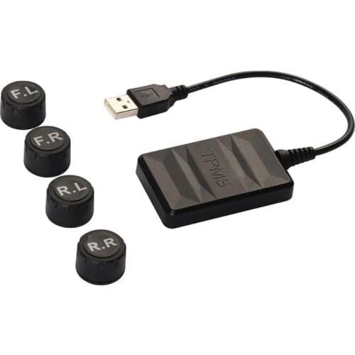 Car TPMS Tire Pressure Monitor System for Android Car Radio Player USB Tire Pressure Monitoring System External/Internal Sensor