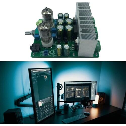 B2RC 6J1 Bile Buffer Tube Preamplifier Board LM1875T Power Amplifier Board Preamp Headphones Amplifier