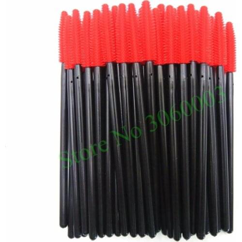 Free shipping 100pcs Mascara Sillicone Brush Makeup Brush Eyelash Extension Applicate Brush