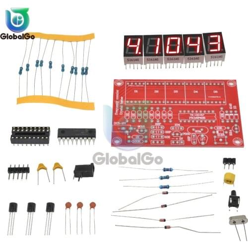 1Hz-50MHz Digital LED Crystal Oscillator Frequency Counter Tester DIY Kit 5 Digits Resolution Frequency Meters