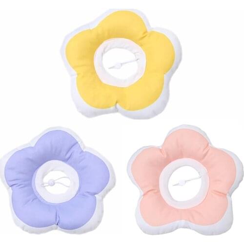 Dorakitten 1pc Cat Recovery Collar Soft Adjustable Flower Kitten Neck Cone Puppy Surgery Collar Pet Accessories Pet Supplies