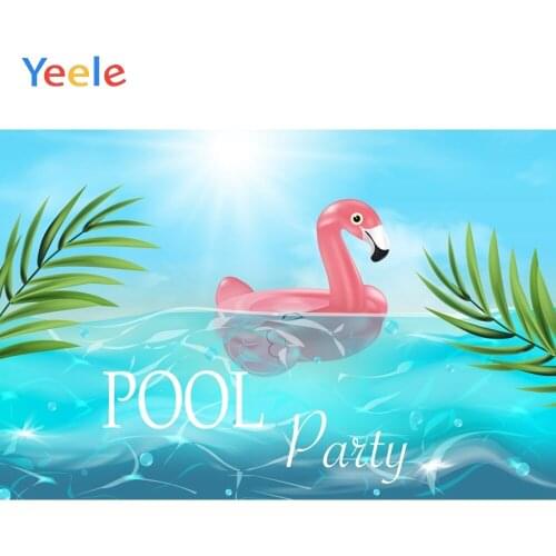 Yeele River Shine Sky Duck Aquatic Summer Pool Party Photography Backgrounds Customized Photographic Backdrops for Photo Studio