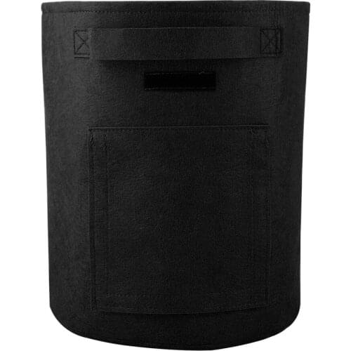 Flower Pot Planting Bucket DIY Grow Decoration Bag Black Green Environmental Double Door Durable 10 Gallons Garden Tools