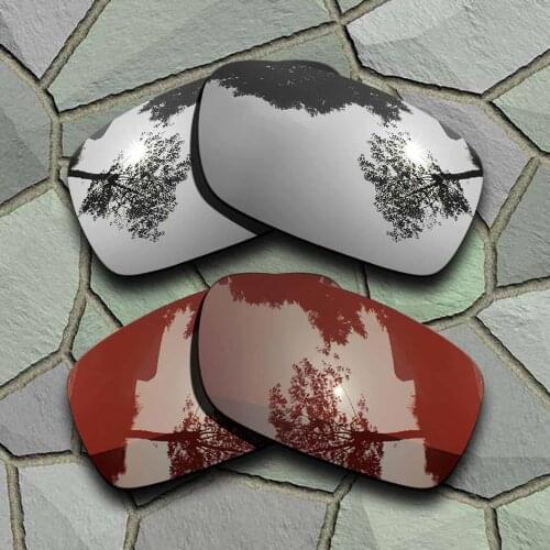 Chrome&Bronze Brown Sunglasses Polarized Replacement Lenses for Oakley Crankcase