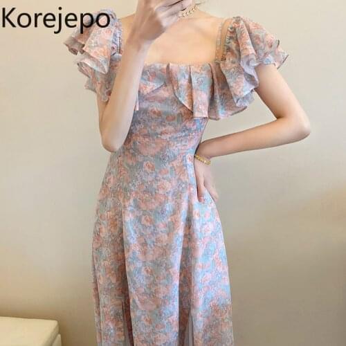 Korejepo Floral Summer Dresses