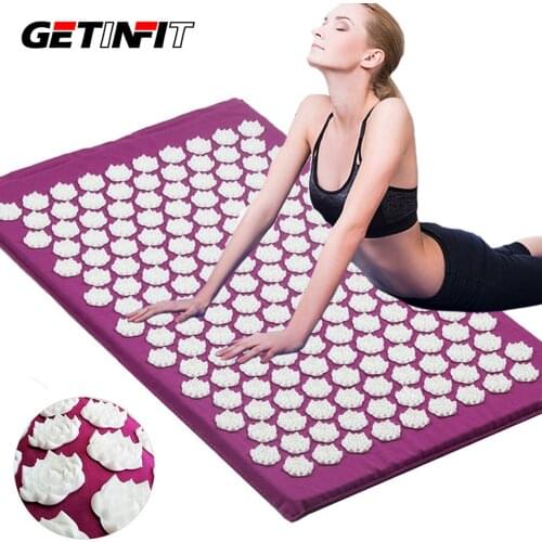 Getinfit Massager Cushion Massage Yoga Mat Acupressure Relieve Stress Massage Mat Rose Spike Massage and Relaxation