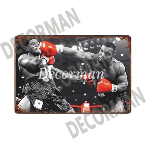 [ Mike86 ] Muhammad Ali 1965 Boxing Vintage Metal signs wall decor House Club Bar Iron Painting art B-115 Mix order 20*30 CM