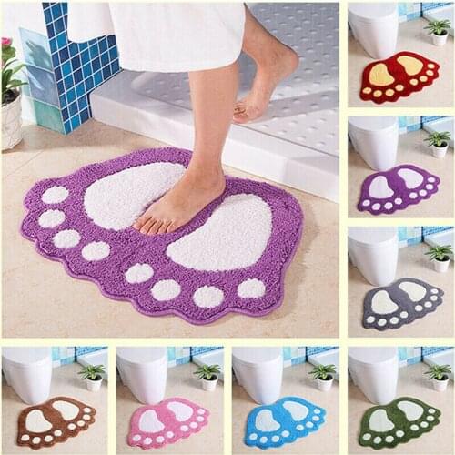 Soft Non Slip Bath Mat Bathroom Rug Absorbent Microfiber Shaggy Mat 40 x 57 cm protective floor mat door mat entrance rug NEW