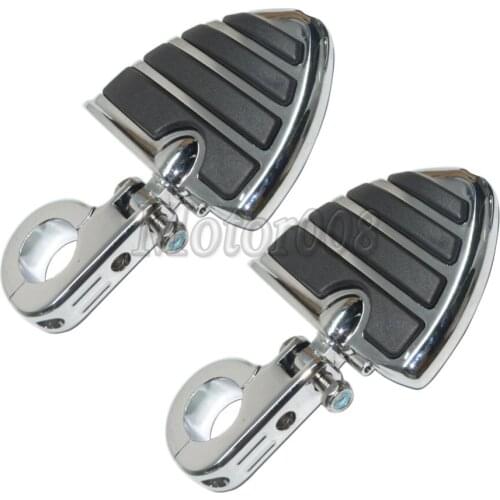 32mm 1 1/4" 1.25 Highway Bar Engine Guard Foot Pegs & Mount Motorcycle Foot Pegs Foot rest Clamp For Harley Kawasaki