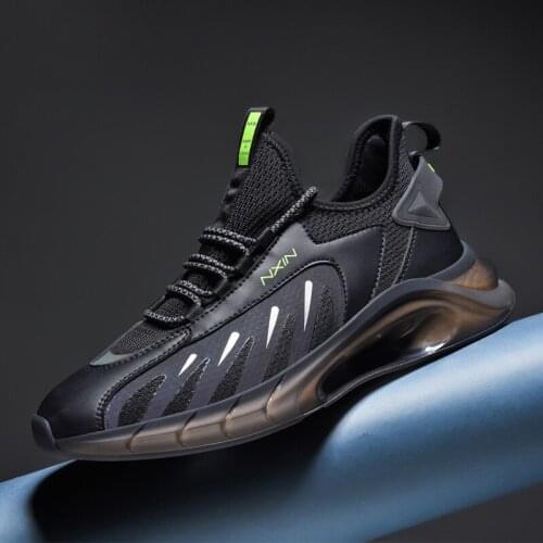 2021 New Men Reflective Running Shoes Cushioning Breathable Sneakers High Quality No-slip Hard-wearing Joggging Shoes Zapatillas
