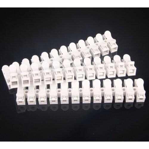 NEW 5Pcs 12P CH-12 Spring Wire Connector Splice LED Strip Light No Welding No Screw Connector Cable Crimp Terminal 12 Way
