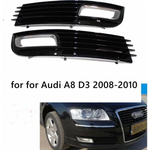 NEW Front Lower Bumper Fog Light Lamp Grill Grilles for Audi A8 D3 08-10 a Pair