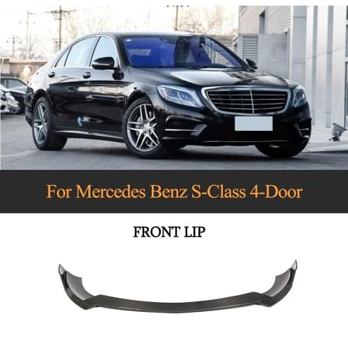 Carbon Fiber Front Bumper Lip for Mercedes-Benz S Class S400L S500L S600L 4 Door Sport Sedan 2014 - 2017
