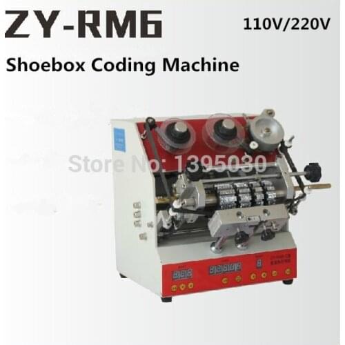 Semi-Automatic Shoebox Coding Machine Pedal Code Printer ZY-RM6 110V/220V Electric Hot Press Stamping Machine