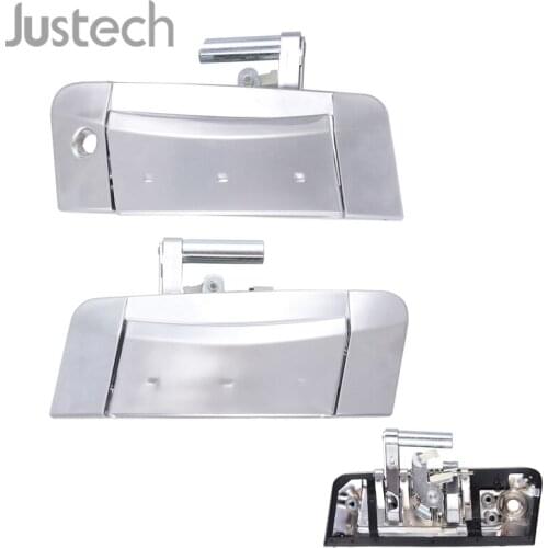 Justech 2pcs Outer Exterior Silver Door Handle For 03-09 Nissan 350Z 80607-CD41E 80606-CD01E Car Left/Right Door Handle