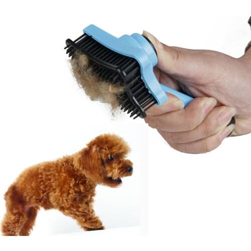 Pet Dog Hair Brush Fur Shedding Dog Grooming Tool Dog Hair Trimmer Pet Grooming Cat Comb Dogs Pets Accessories Comb Brush