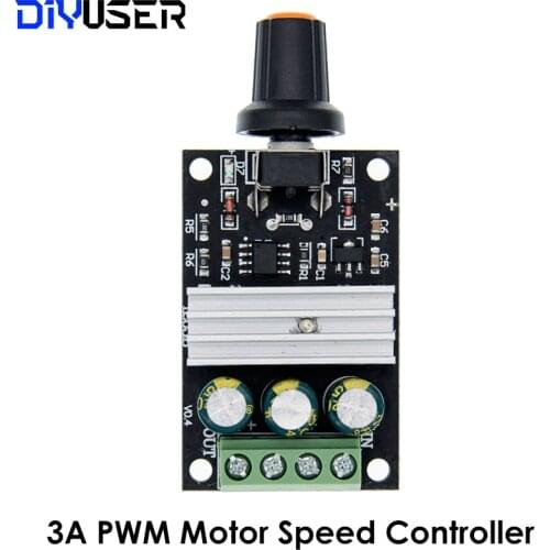 DC 6V-28V 3A PWM Motor Speed Varible Regulator Controller Switch