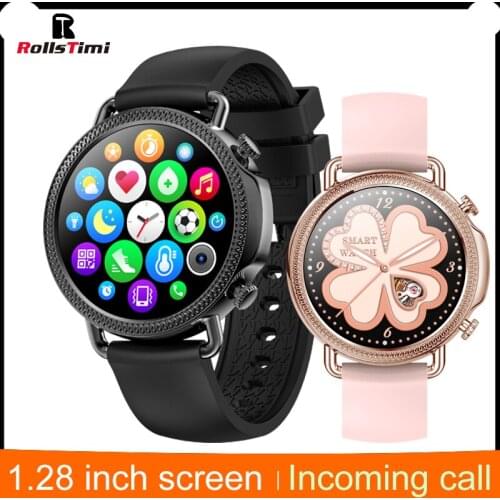 Rollstimi Full Touch Smart Watch Men IP67 Waterproof Bracelet Heart Rate Monitor Sleep Monitoring Sports Smartwatch For Ladies