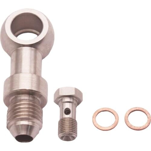 Steel Banjo Bolt Fittings M10 x 1.0 (Metric 1.5mm) to -4 AN, Aluminium Alloy