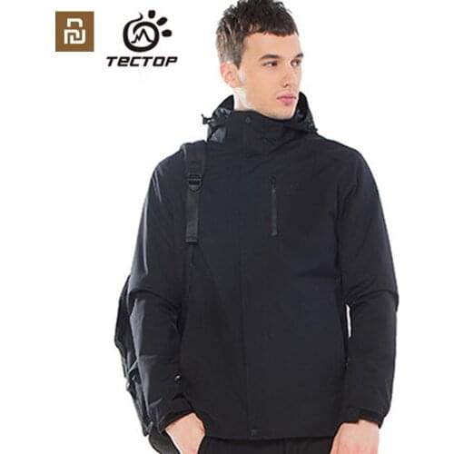 Youpin Outdoor autumn and winter jacket mens windproof and waterproof detachable liner hood three-in-one mountaineering jacket