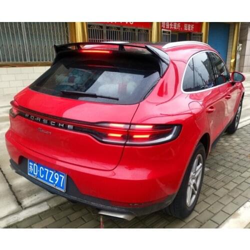 High Quality ABS CARBON FIBER REAR WING TRUNK LIP ROOF SPOILER FOR Porsche Macan 2014 2015 2016 2017 2018 2019 2020