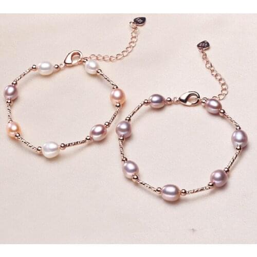 HOT CHEAP Freshwater Real Natural Pearl Bracelet Bangle for Women Lady Girls Female Beautiful Jewelry Party Gift 10pcs/lot