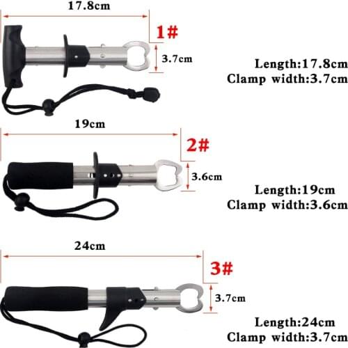 1Pcs Stainless Steel Fishing Tackle Control Scissors Fishing Grip Set Gripper Attachment Gripper Pliers