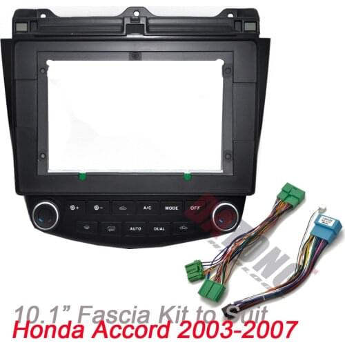 10.1'' Universal Android Navigation Fascia Frame Kit for Honda Accord 2003-2007 7 gen generation with Cable Power Harness