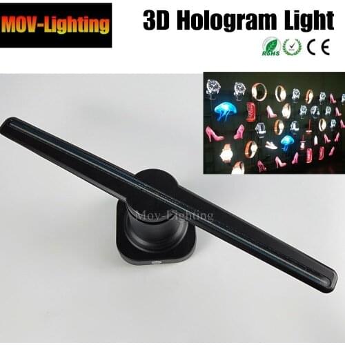 3D Hologram LIGHT Advertising Display Holographic Imaging 3D Naked Eye Fan LED