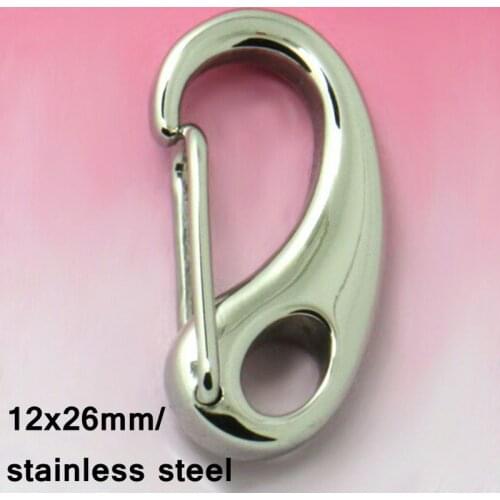 50piece lot Stainless steel 26mm C Swivel Lobster Clasp Snap Hooks Key Purse Chain Holder Strap DIY accessories SCH009