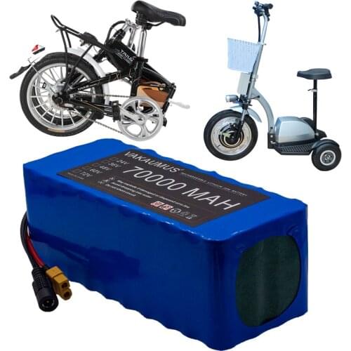 36V Lithium Battery Pack 42V 70AH Stroller Golf Cart Electric Bicycle Scooter Lithium Boat 250W Battery + 2 amp Charger