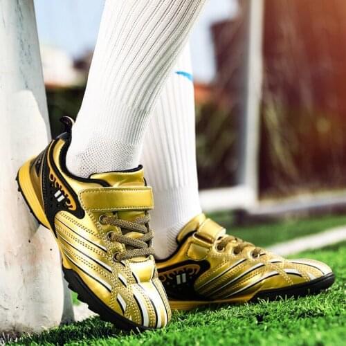 Toddler Boy Leather Waterproof Cleats Leather Kids Sneakers Boys Soccer Shoes Children Football Outdoor Girls Foot Trainer Shoes