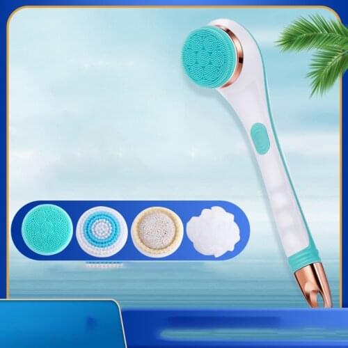 Electric Bath Brush Massage Brush Multifunctional Long Handle Back Rubbing Brush Bath Instrument