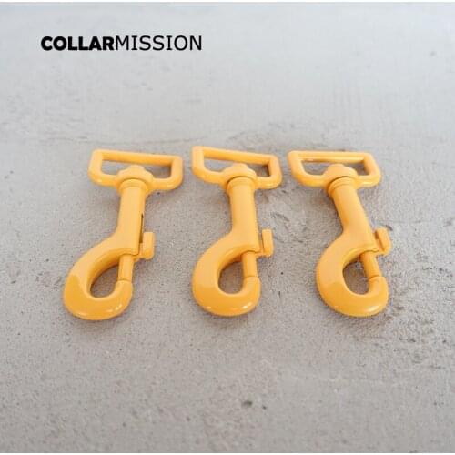 Metal orange colored baking paint dog clip hook durable and strong swivel snap hook zinc alloy Diy accessories CPK25O