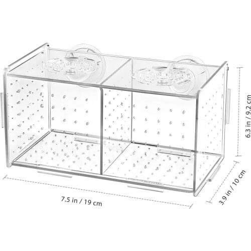 Multifunctional Thicken Hatching Boxes Breeding Isolation Box Fish Tank Holder Aquarium Incubator for Aquarium Fish Tank Pond