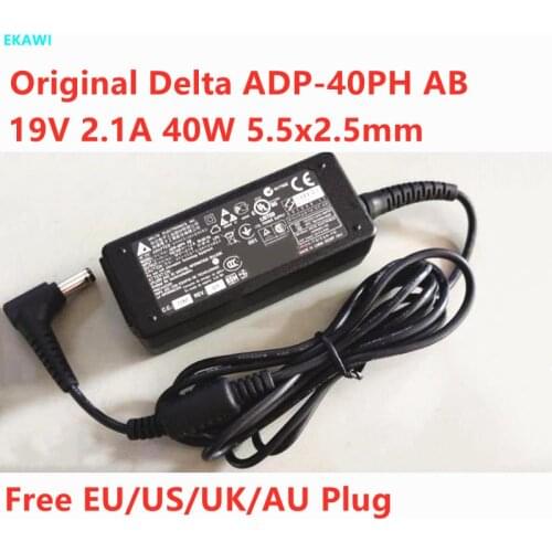 Original DELTA ADP-40PH AB 19V 2.1A 40W AC Adapter For ASUS ADP-40KD BB VX239 VX229 VZ249 VC279 LCD Monitor Power Supply Charger