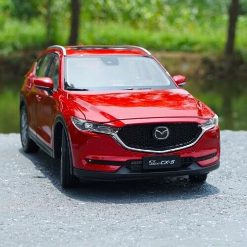 Original Authorized Authentic alloy Pull Back 1:18 2018 M azda CX-5 CX5 MAZDA 5 Red SUV Classic diecast toy models