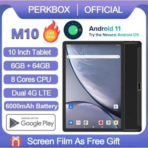 MLLSE tablet 10 inch Octa Core Android 9.0 OS 6GB RAM 64GB ROM 1280x800 IPS 5.0MP Camera Youtube Media 8 Core Pad