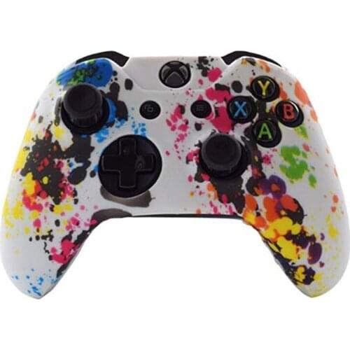 Durable Camouflage Camo Silicone Gel Guards sleeve Skin Grips Cover Case Caps For Microsoft Xbox one X-ONE Gamepad Protect